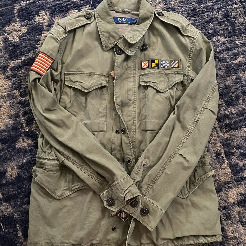 men’s ralph lauren military utility jacket